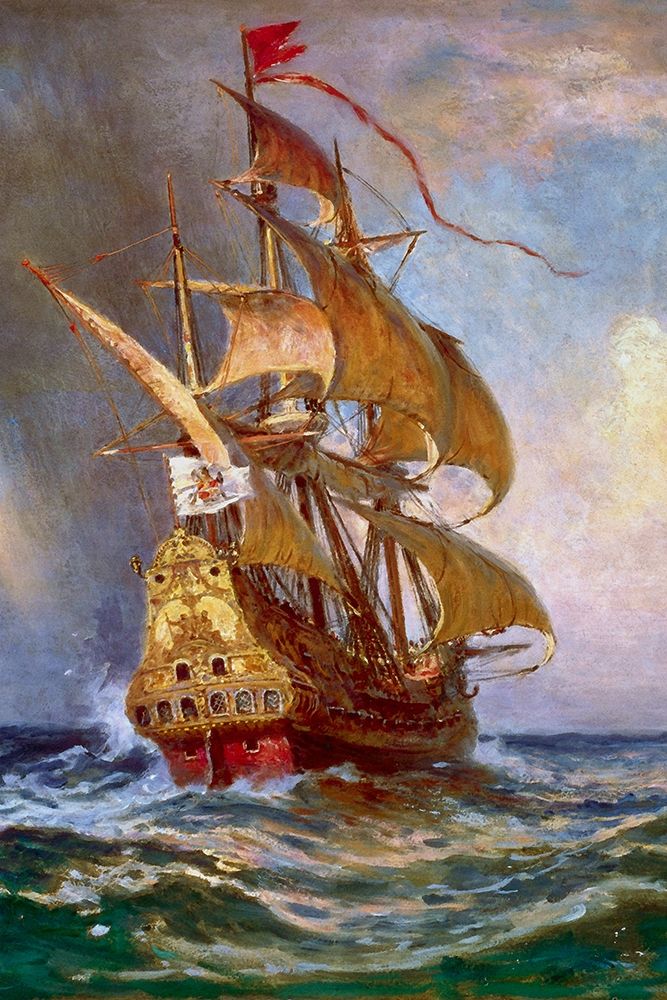 Knight of The Double Cross art print by Jean Leon Gerome Ferris for $57.95 CAD