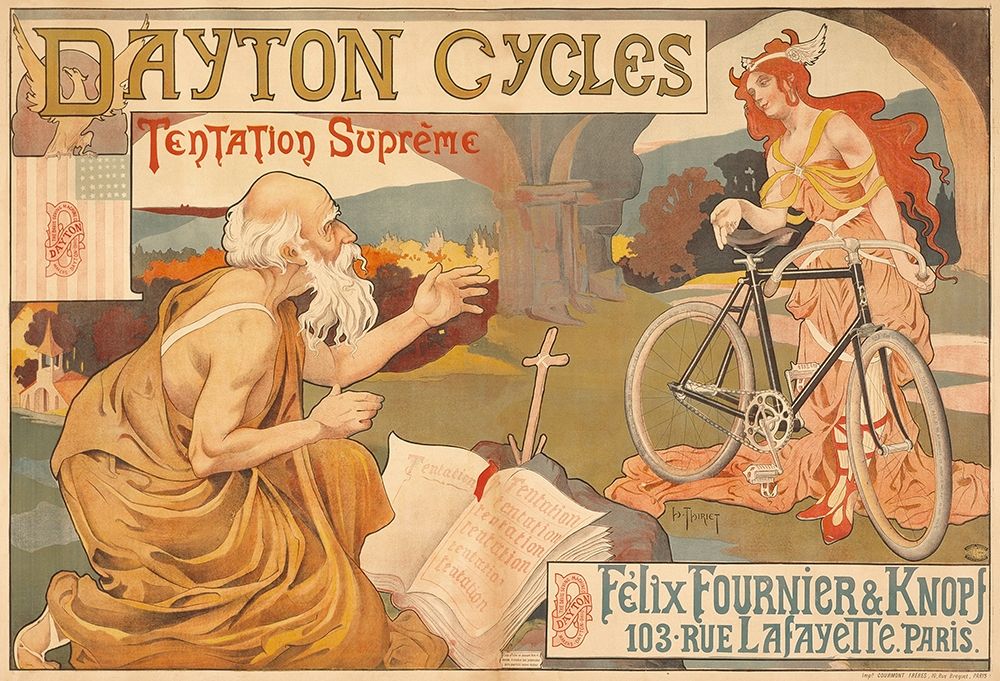 Dayton Cycles art print by Henry Thiriet for $57.95 CAD