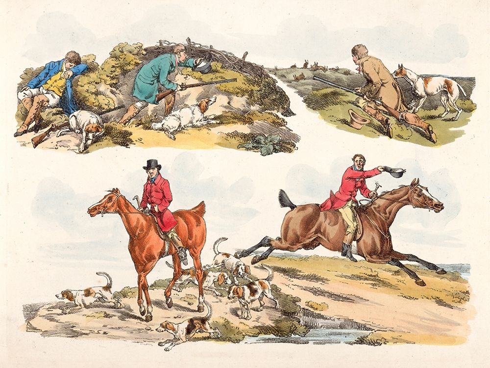 Hare Hunting, 1817 art print by Henry Thomas Alken for $57.95 CAD