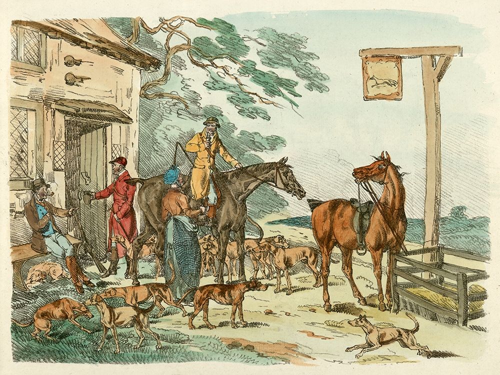 Hunters Before Hunting, 1817 art print by Henry Thomas Alken for $57.95 CAD