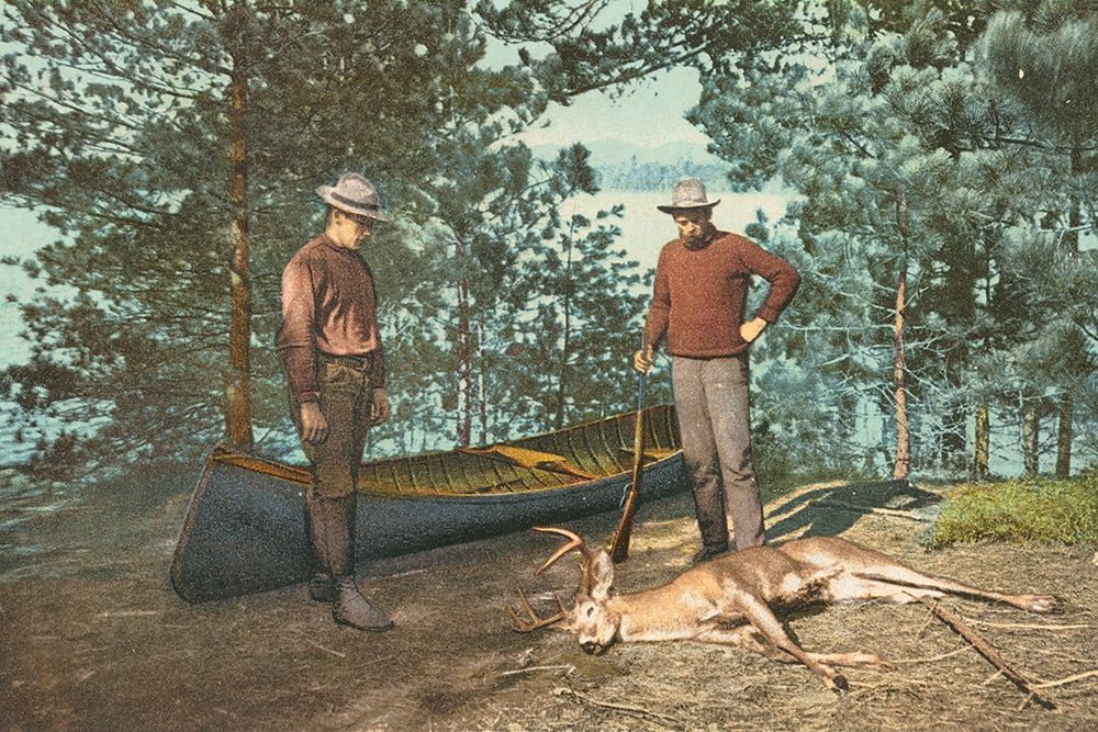 Hunting, Adirondacks, N.Y., 1898 art print by Detroit Publishing Co. for $57.95 CAD