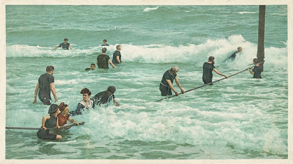 Surf Bathing, Palm Beach, Fla., 1898 art print by Detroit Publishing Co. for $57.95 CAD