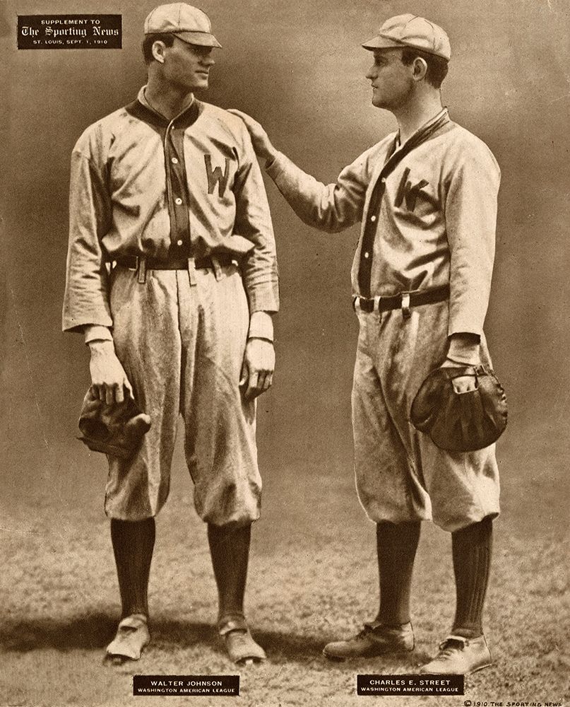Walter Johnson And Charles E. Street, Washington American League, 1880 art print by Leopold Morse Goulston Baseball Collection for $57.95 CAD