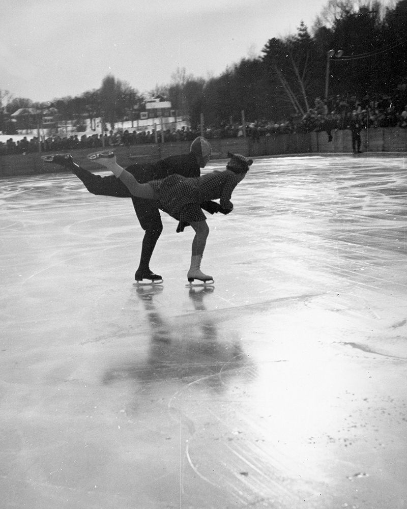 Winter Sports, Figure Skating. Hanover, New Hampshire, 1936 art print by Arthur Rothstein for $57.95 CAD