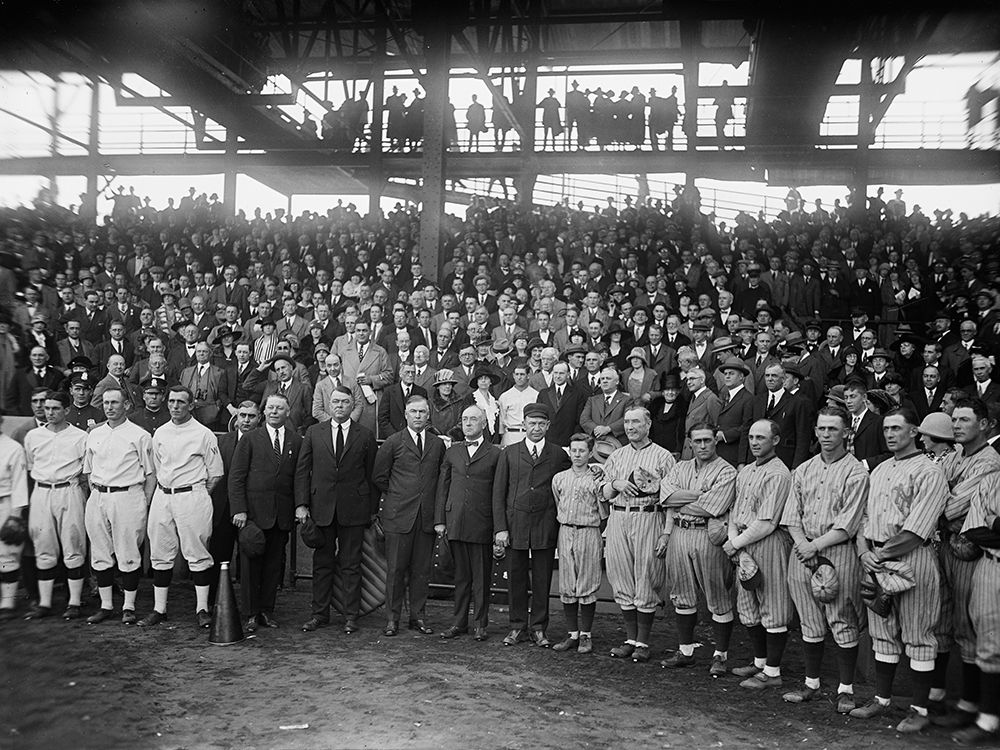 Washington Baseball - Teams and Spectators, 1924 art print by Harris and Ewing Collection (Library of Congress) for $57.95 CAD