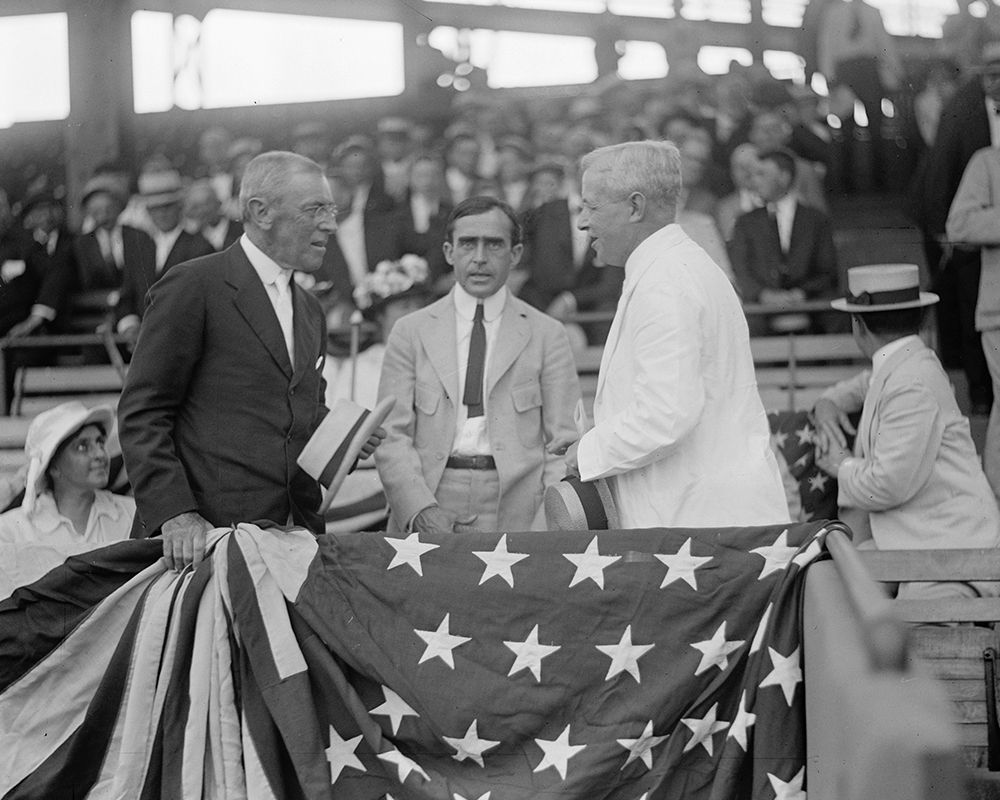President Woodrow Wilson at a Baseball Game art print by Harris and Ewing Collection (Library of Congress) for $57.95 CAD
