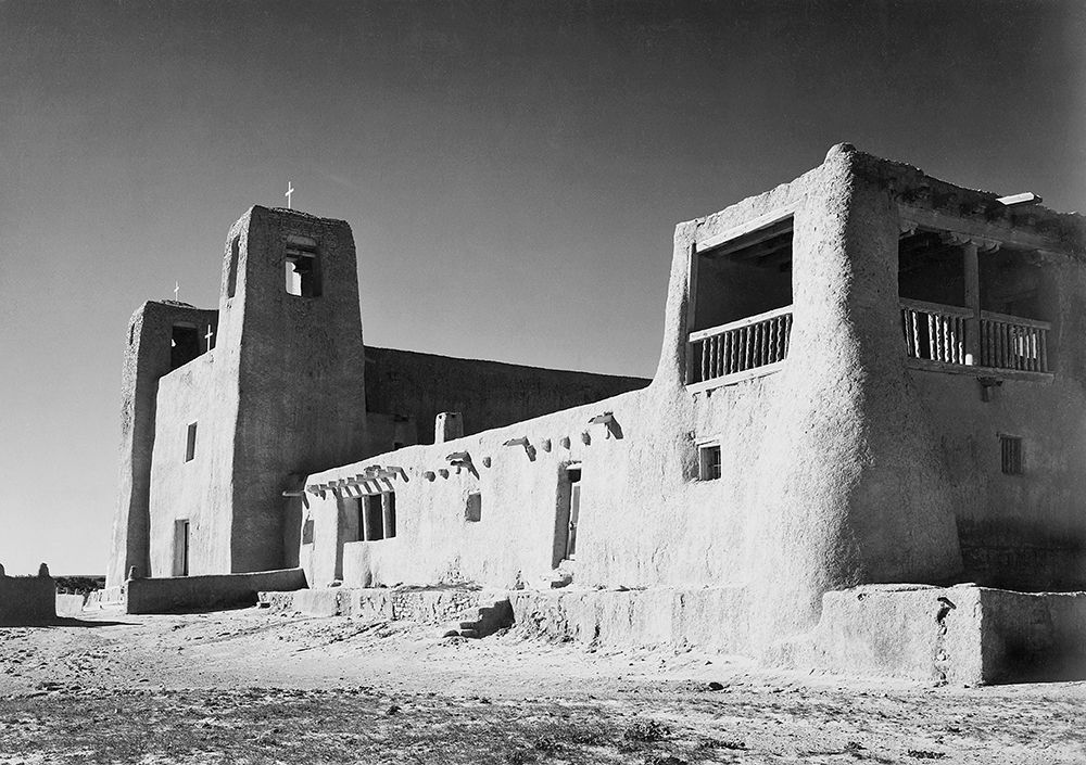 Church, Acoma Pueblo, New Mexico - National Parks and Monuments, ca. 1933-1942 art print by Ansel Adams for $57.95 CAD