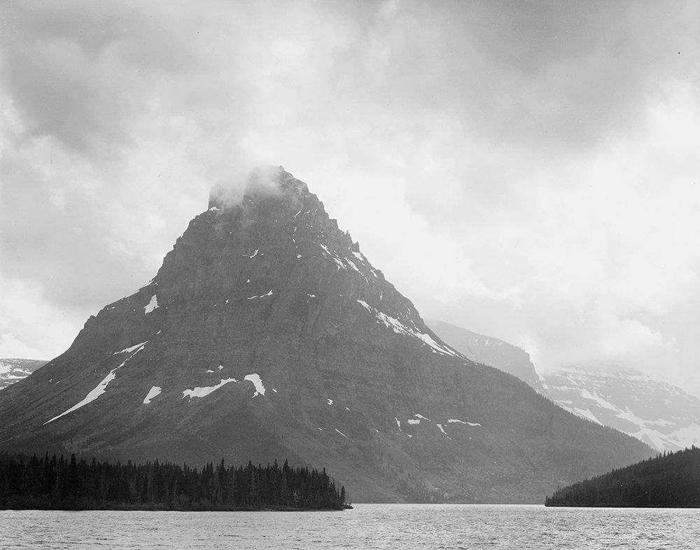 Two Medicine Lake, Glacier National Park, Montana - National Parks and Monuments, 1941 art print by Ansel Adams for $57.95 CAD