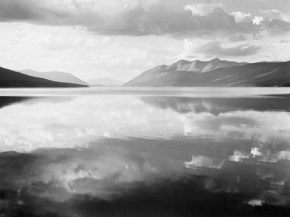 McDonald Lake, Glacier National Park, Montana - National Parks and Monuments, 1941 art print by Ansel Adams for $57.95 CAD