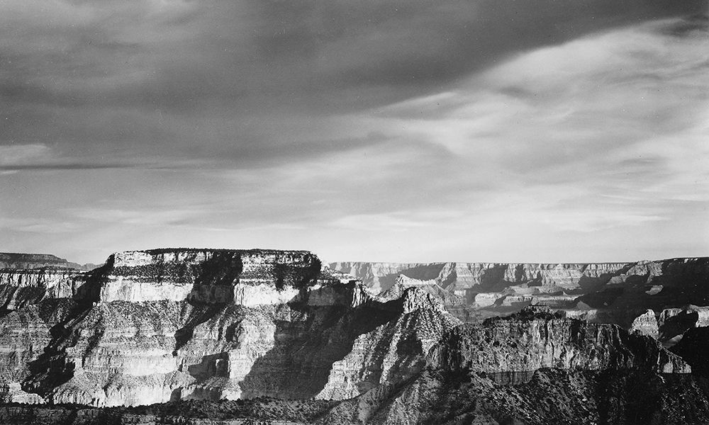 Grand Canyon from North Rim - National Parks and Monuments, 1940 art print by Ansel Adams for $57.95 CAD