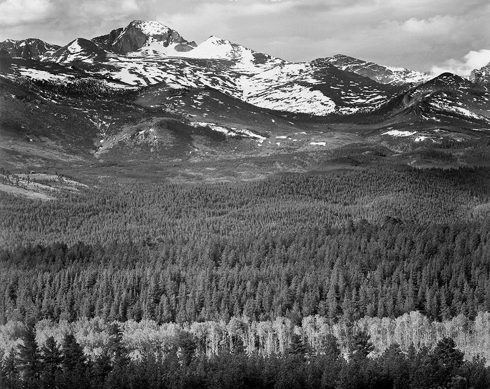 Longs Peak from Road, Rocky Mountain National Park, Colorado, 1941 art print by Ansel Adams for $57.95 CAD