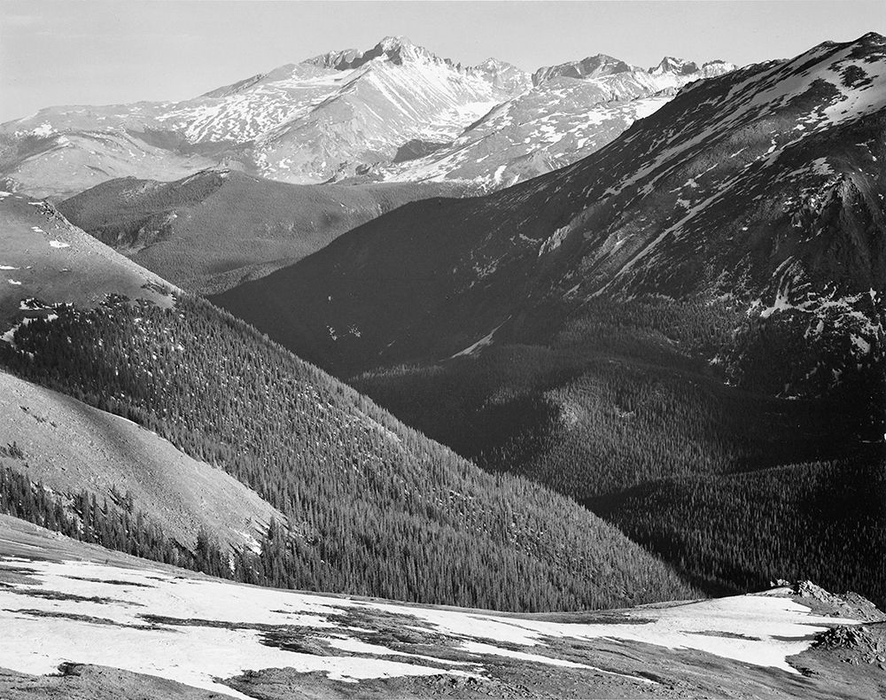 Longs Peak in Rocky Mountain National Park, Colorado, ca. 1941-1942 art print by Ansel Adams for $57.95 CAD