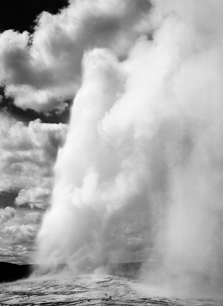 Old Faithful, Yellowstone National Park, Wyoming, ca. 1941-1942 art print by Ansel Adams for $57.95 CAD