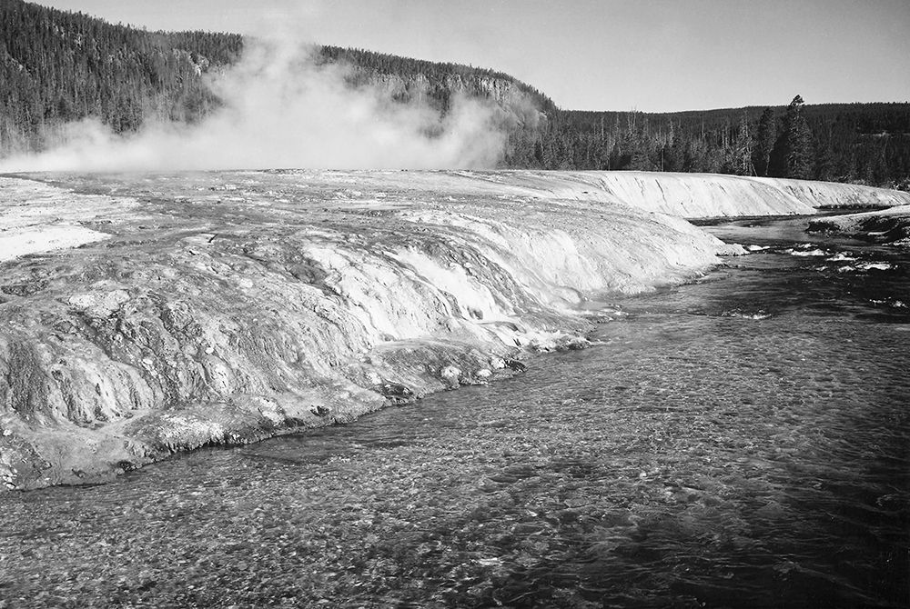 Firehold River, Yellowstone National Park, Wyoming, ca. 1941-1942 art print by Ansel Adams for $57.95 CAD