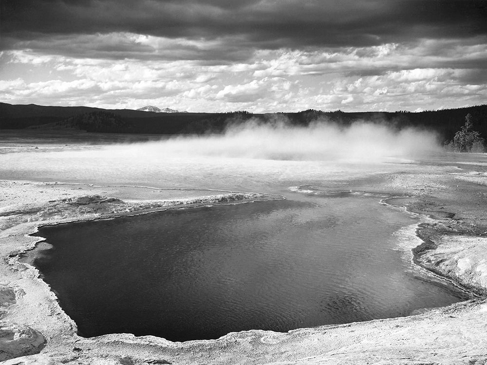 Fountain Geyser Pool, Yellowstone National Park, Wyoming, ca. 1941-1942 art print by Ansel Adams for $57.95 CAD