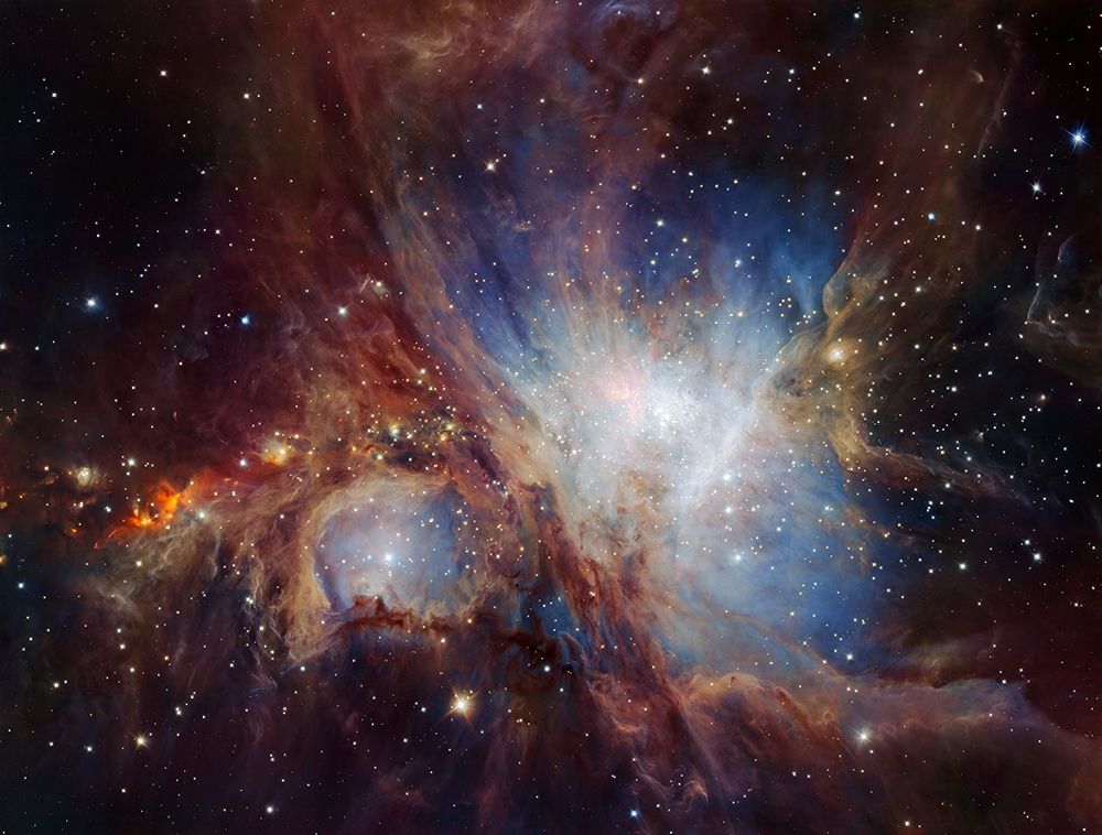 Deep infrared view of the Orion Nebula from HAWK-I art print by ESO/H. Drass et al. for $57.95 CAD
