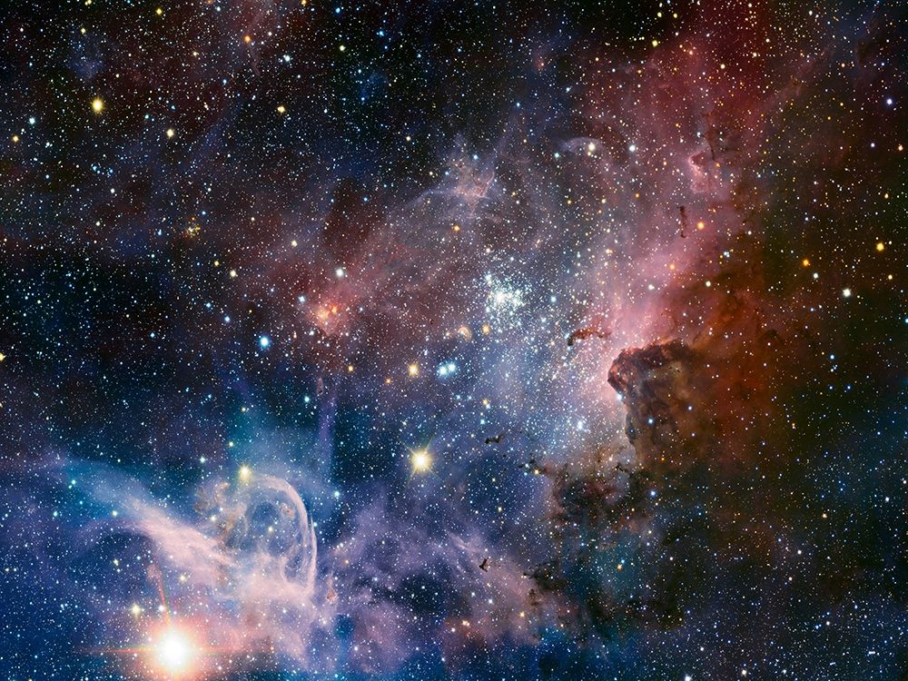 Carina Nebula Infrared from HAWK-I art print by ESO/T. Preibisch  for $57.95 CAD