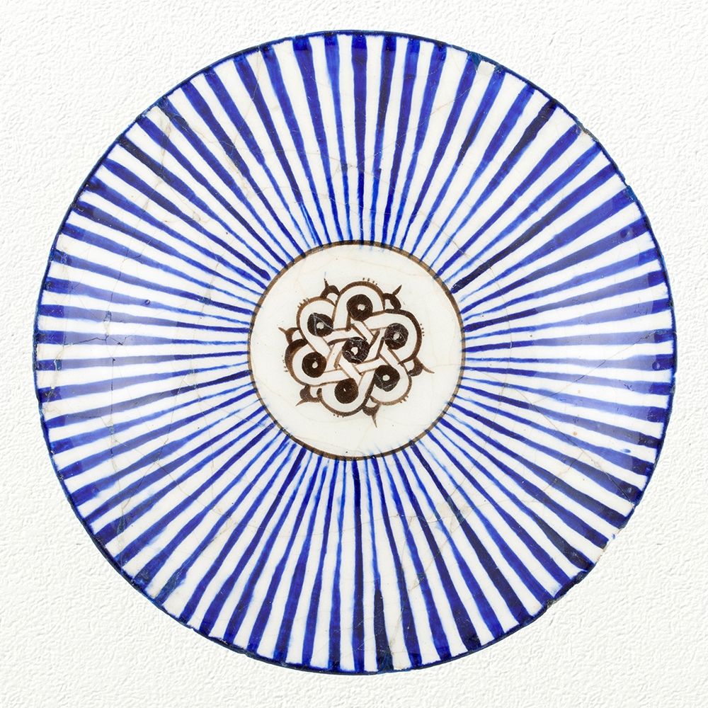 Blue Striped Bowl art print by Unknown 13th Century Persian Artisan for $57.95 CAD