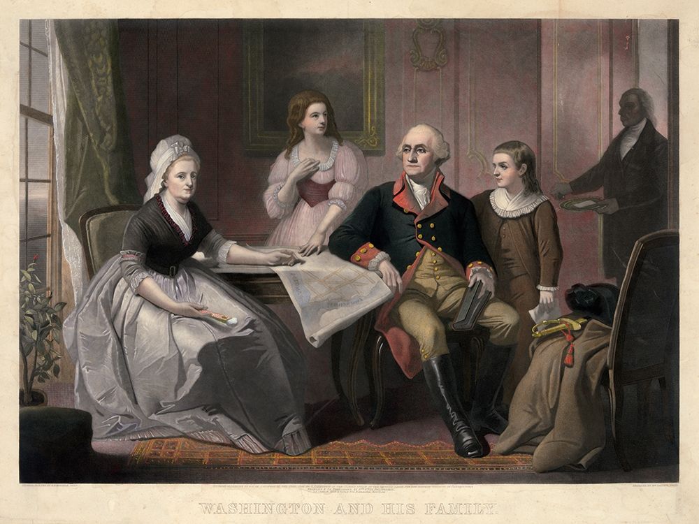 Washington and His Family art print by William Sartain for $57.95 CAD