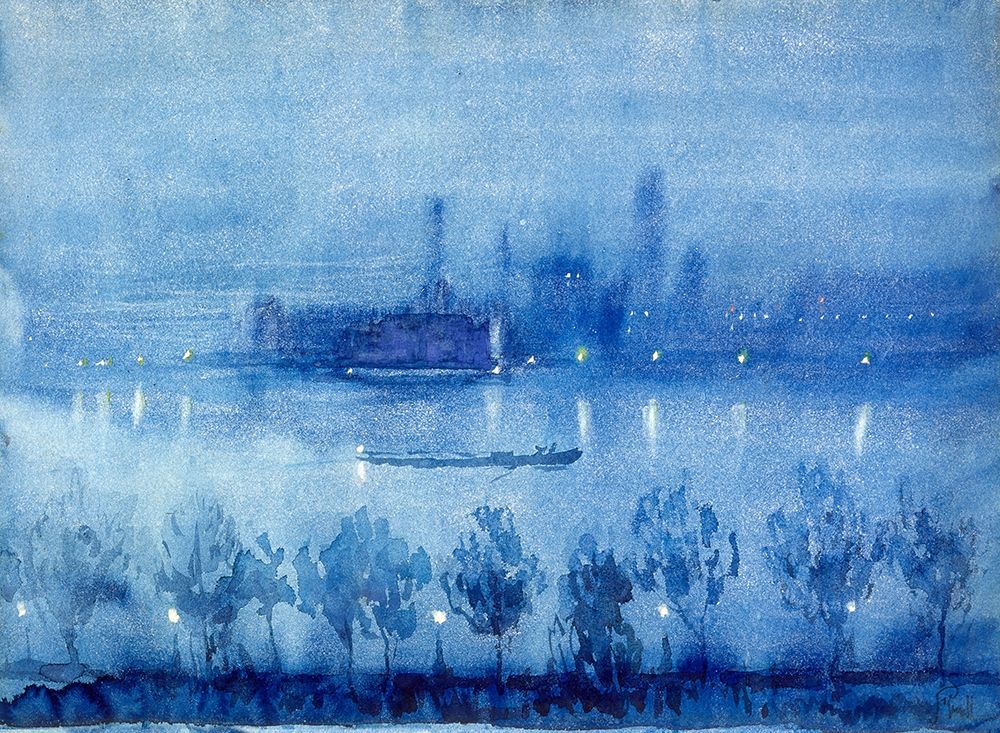 Blue Night, London art print by Joseph Pennell for $57.95 CAD