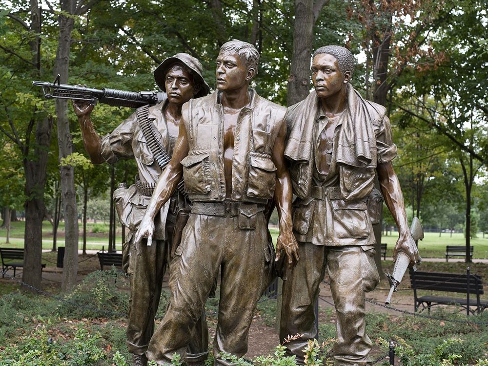 Vietnam memorial soldiers by Frederick Hart, Washington, D.C. art print by Carol Highsmith for $57.95 CAD