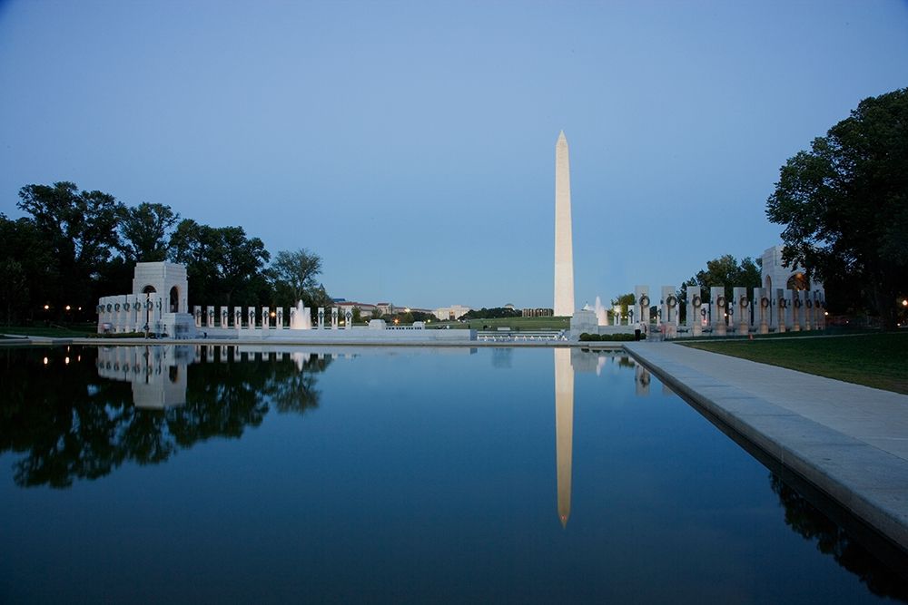 Reflecting pool on the National Mall with the Washington Monument reflected, Washington, D.C. art print by Carol Highsmith for $57.95 CAD