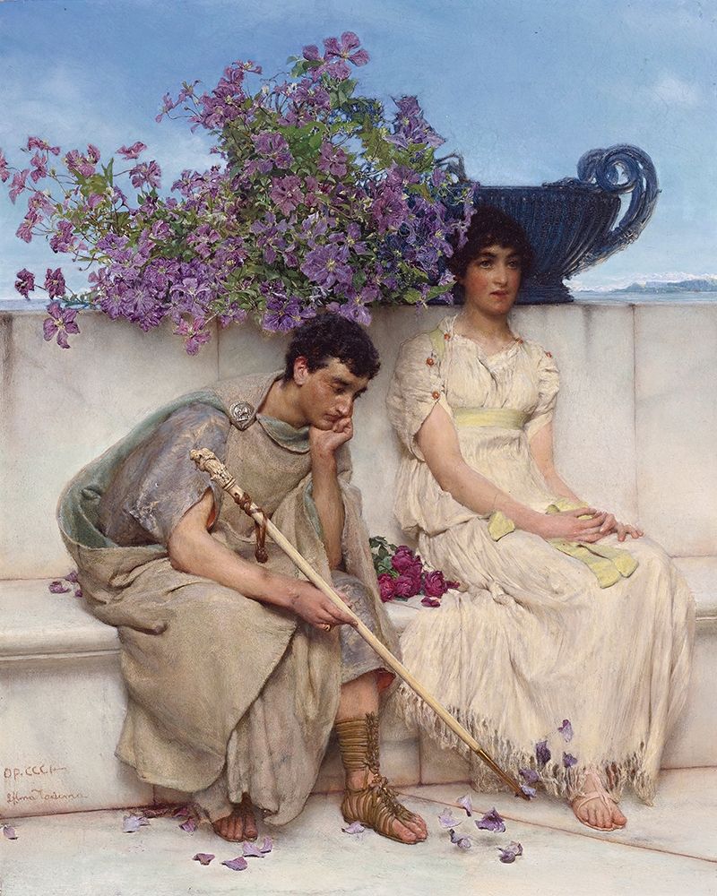 An Eloquent Silence art print by Sir Lawrence Alma-Tadema for $57.95 CAD