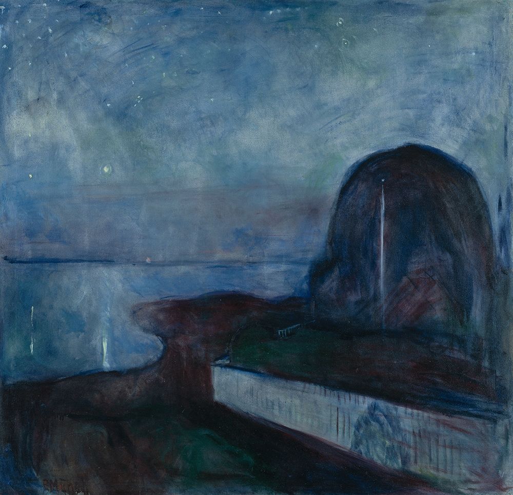 Starry Night, 1983 art print by Edvard Munch for $57.95 CAD