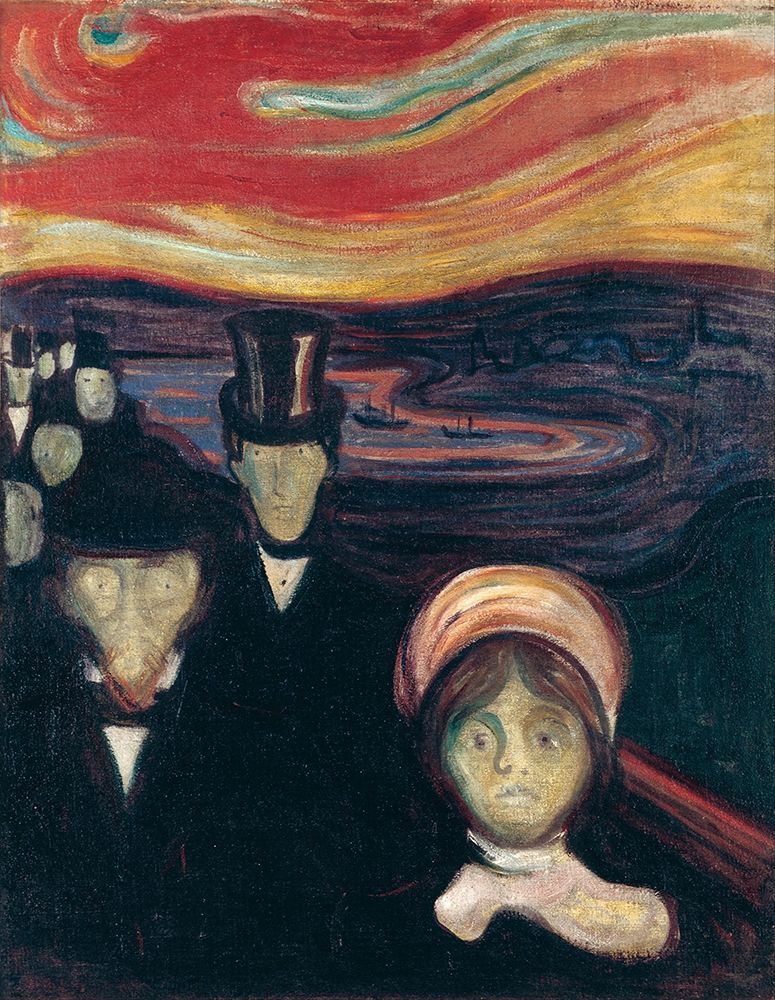Anxiety, 1894 art print by Edvard Munch for $57.95 CAD