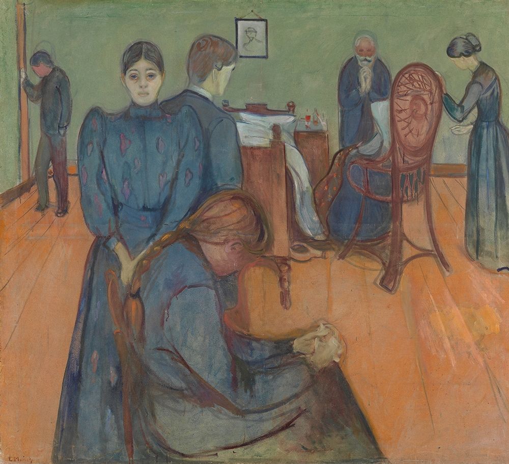 Death in the Sickroom, 1893 art print by Edvard Munch for $57.95 CAD