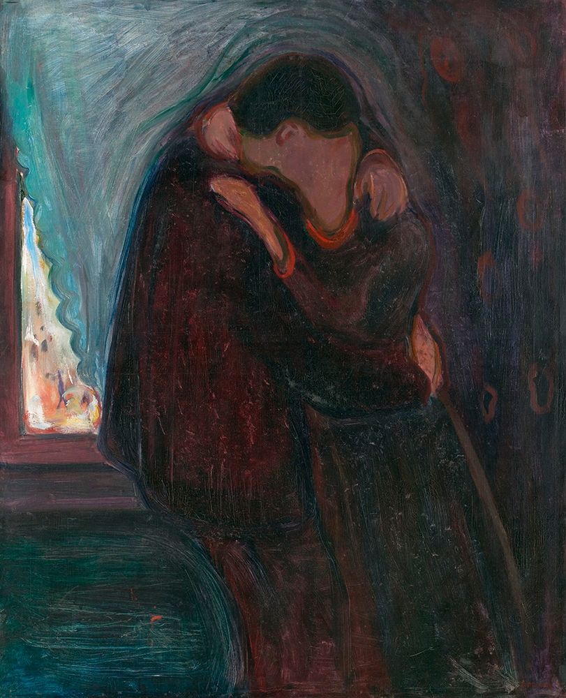 The Kiss, 1897 art print by Edvard Munch for $57.95 CAD