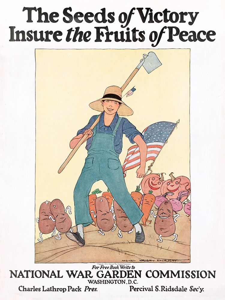 The Seeds of Victory Insure the Fruits of Peace, ca. 1919 art print by Maginel Wright Barney for $57.95 CAD