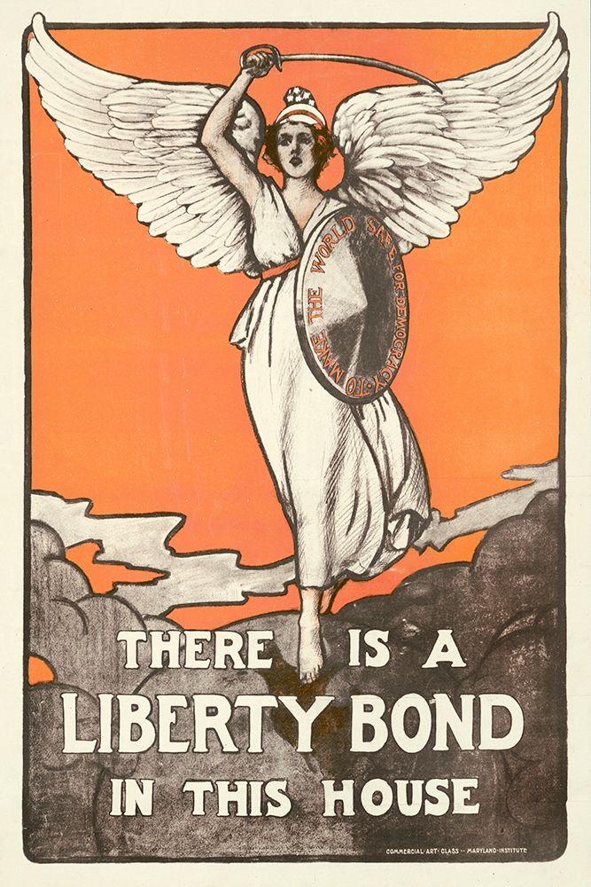 There is a Liberty Bond in this House art print by Maryland Institute Commercial Art Class for $57.95 CAD