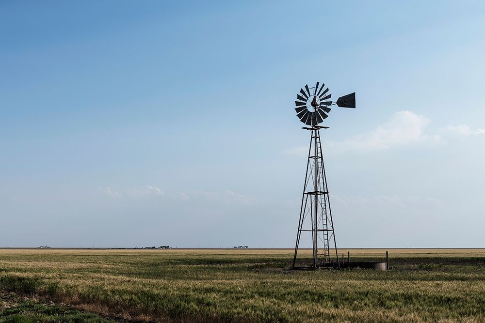 Windmill in rural Gray County in the Texas panhandle art print by Carol Highmith for $57.95 CAD