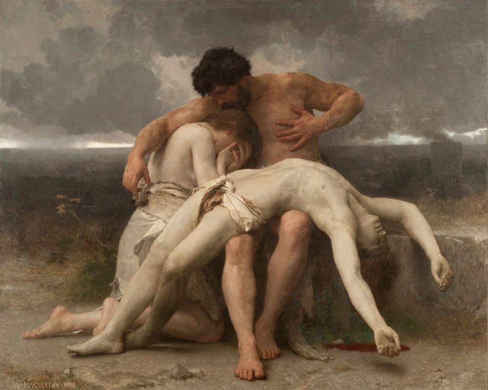 The First Mourning, 1888 art print by William-Adolphe Bouguereau for $57.95 CAD