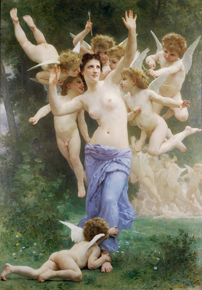 The Wasps Nest, 1892 art print by William-Adolphe Bouguereau for $57.95 CAD