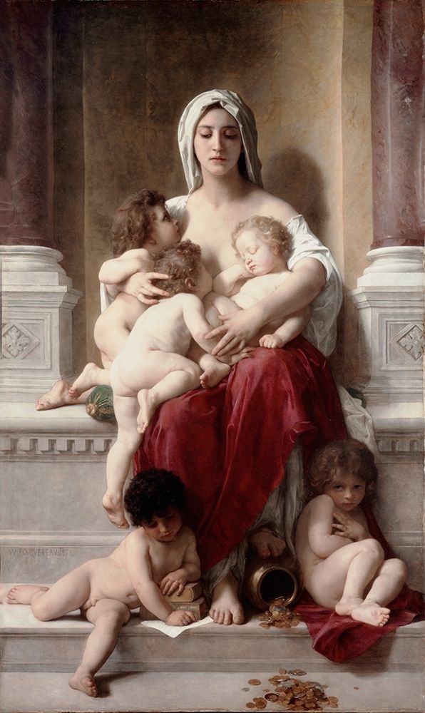 Charity art print by William-Adolphe Bouguereau for $57.95 CAD