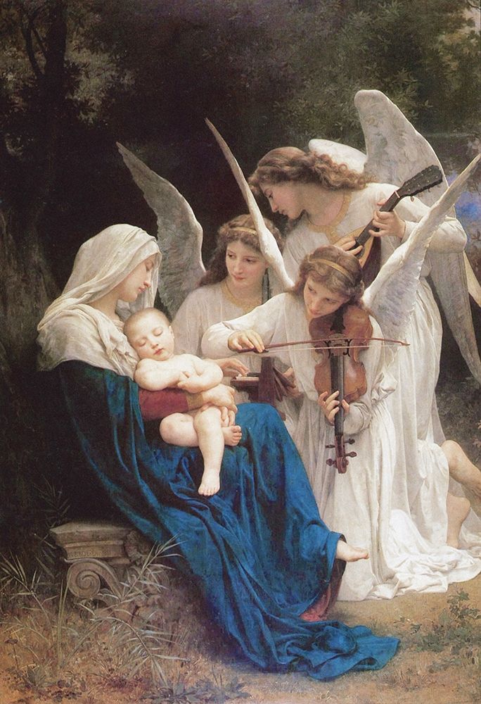 Song of the Angels, 1881 art print by William-Adolphe Bouguereau for $57.95 CAD