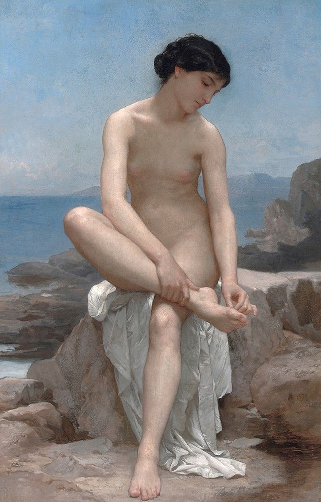The Bather, 1879 art print by William-Adolphe Bouguereau for $57.95 CAD