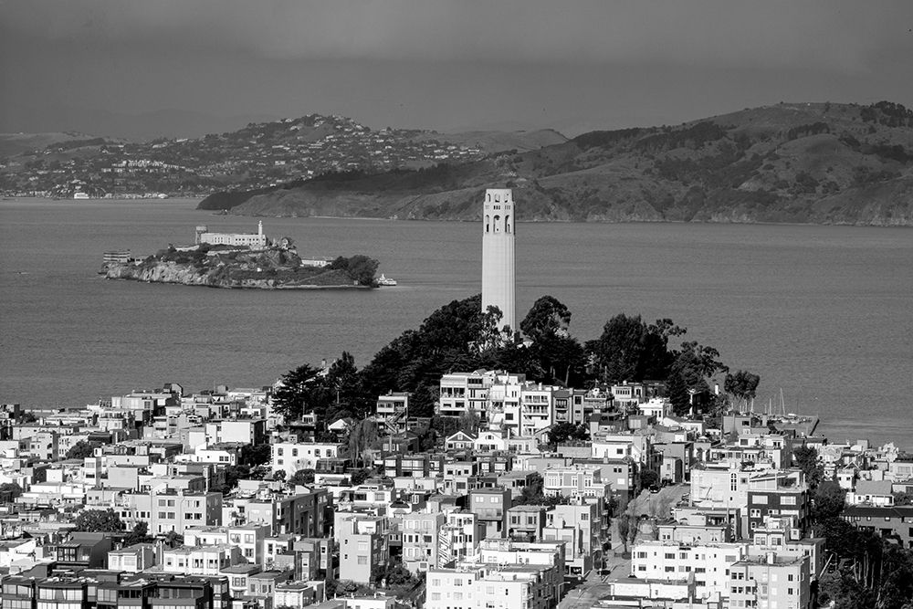 Coit Tower and Alcatraz San Francisco California art print by Carol Highsmith for $57.95 CAD