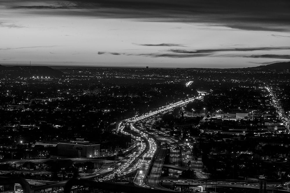 Looking north over the U.S. 101 (Hollywood) Freeway Los Angeles California art print by Carol Highsmith for $57.95 CAD