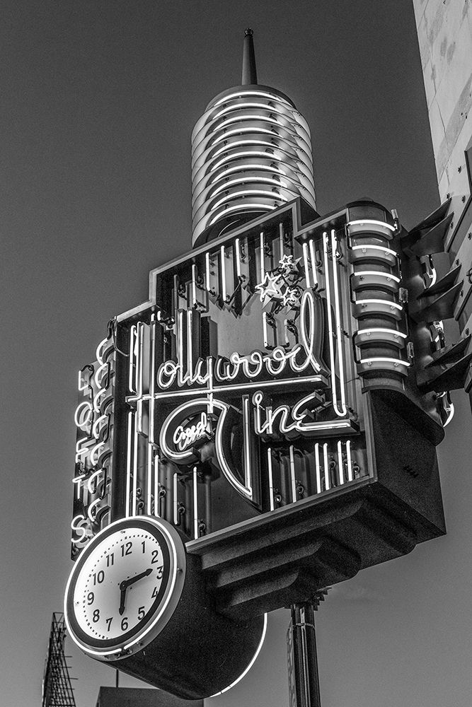 A neon sign from Hollywood and Vine Los Angeles California art print by Carol Highsmith for $57.95 CAD