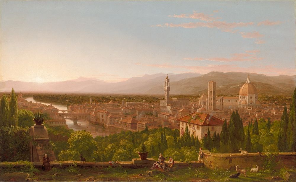 View of Florence art print by Thomas Cole for $57.95 CAD