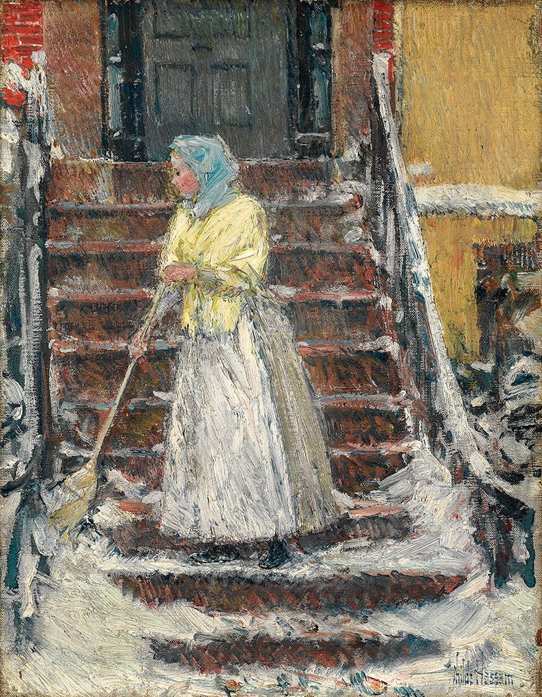 Sweeping Snow art print by Childe Hassam for $57.95 CAD