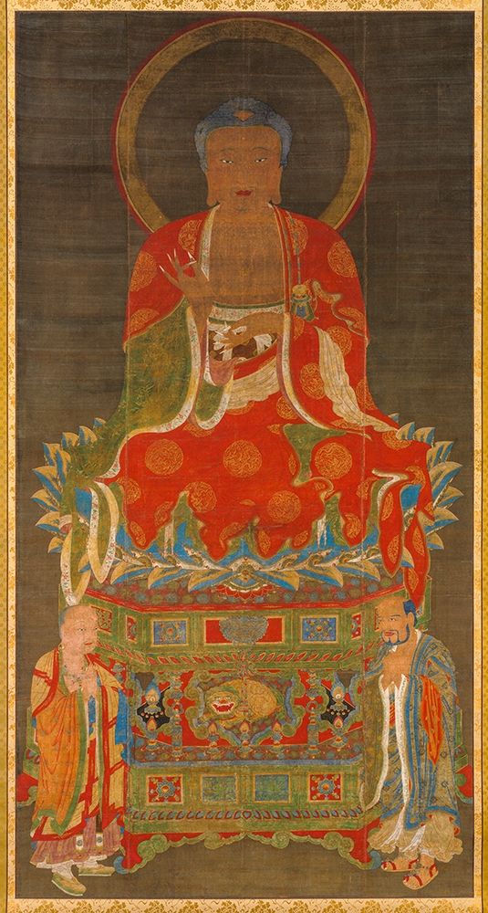 Shakyamuni Triad Buddha Attended by Manjushri and Samantabhadra art print by China Ming dynasty for $57.95 CAD