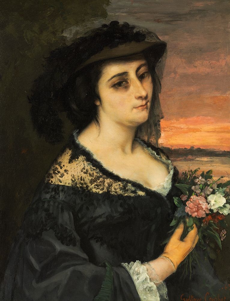 Mme Laure Borreau art print by Gustave Courbet for $57.95 CAD