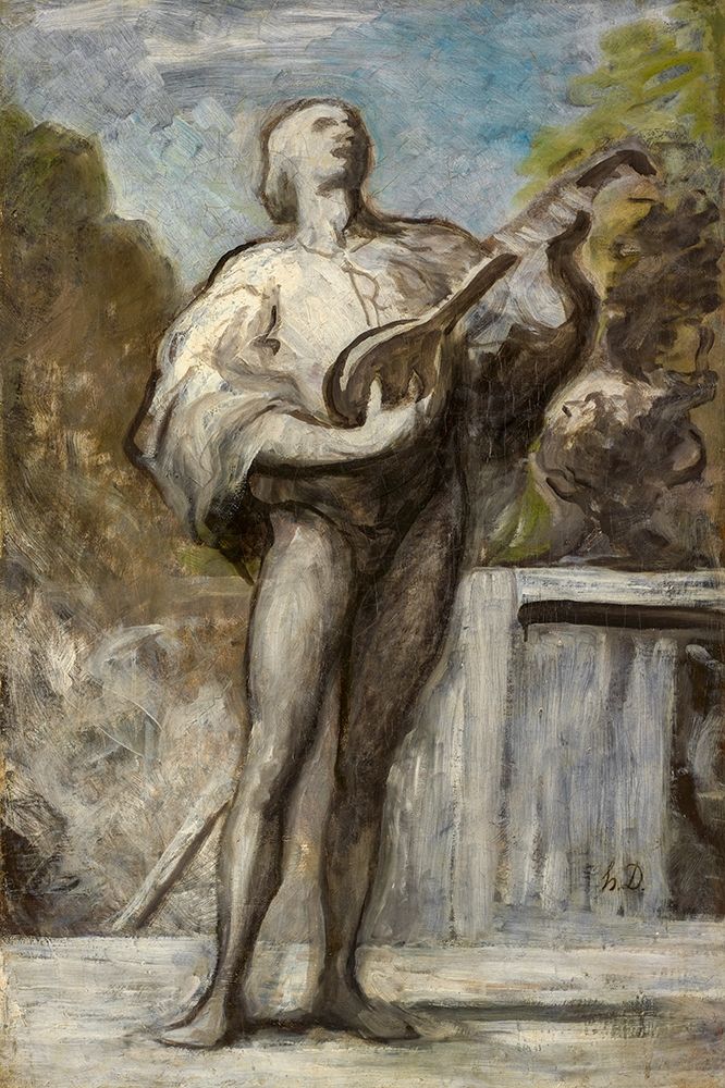 The Troubadour art print by Honore Daumier for $57.95 CAD