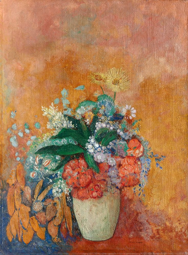 Vase of Flowers art print by Odilon Redon for $57.95 CAD