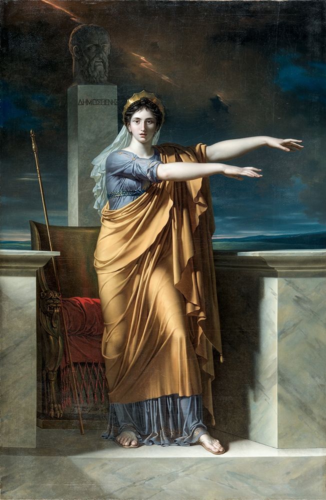 Polyhymnia, Muse of Eloquence art print by Charles Meynier for $57.95 CAD