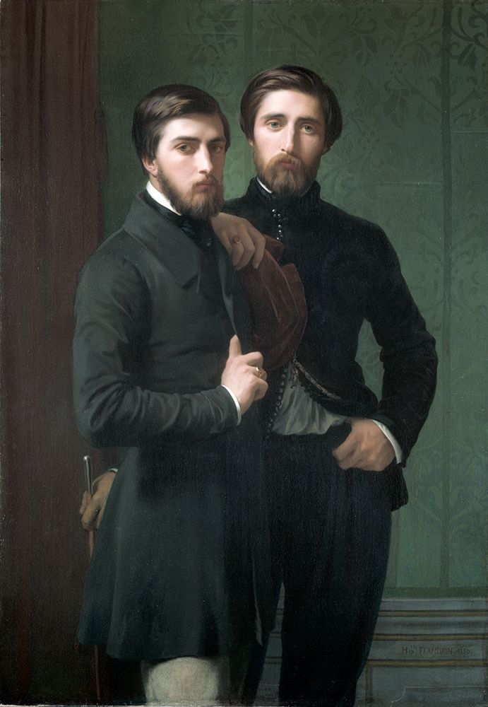 Rene-Charles Dassy and His Brother Jean-Baptiste-Claude-Amede Dassy art print by Hippolyte Jean Flandrin for $57.95 CAD